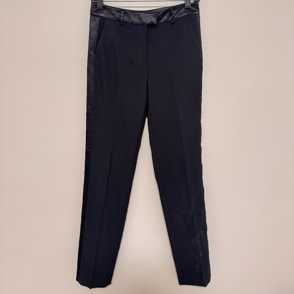 Ankle Length Trousers, Black, Size Small